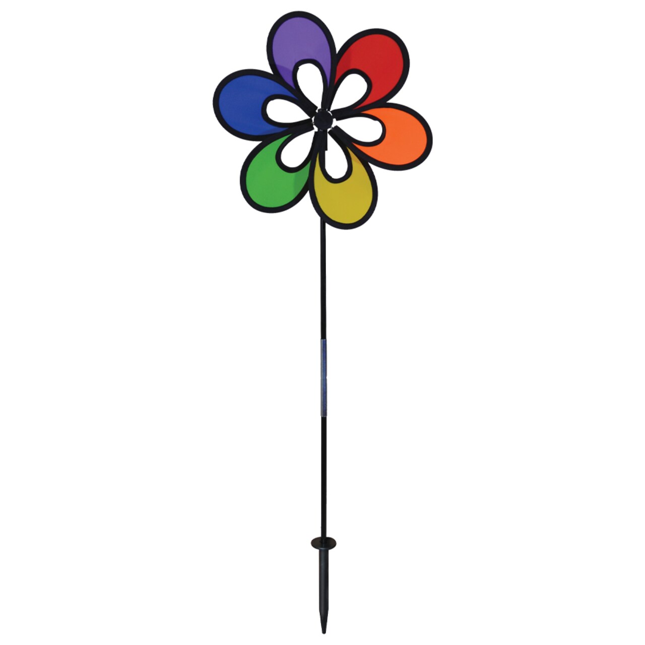 In the Breeze 2684 - 12 Inch Rainbow Windee Wheelz Spinner - Colorful Spinner for your Yard and Garden